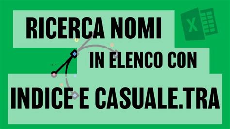 estrazione casuale di nomi.
